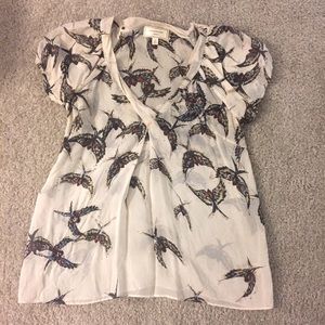 Anthropologie Blouse with beaded detailing